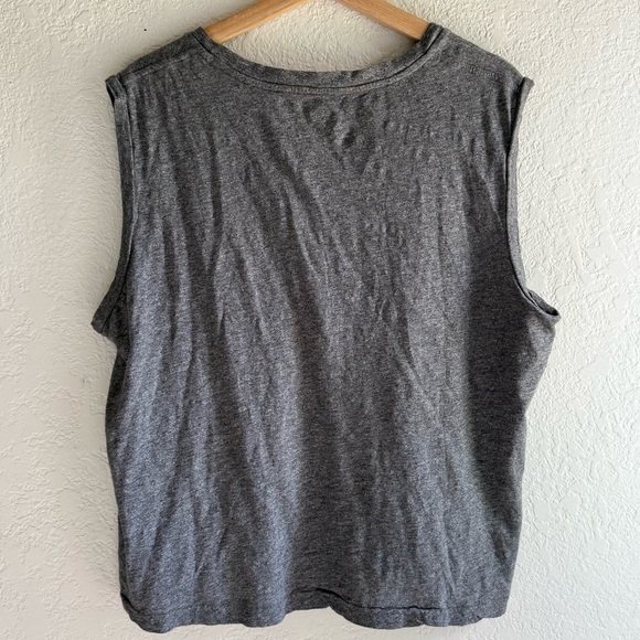 Madewell Heathered Gray Boxy Crop Muscle Tee Relaxed Fit Women’s Size 2X - Picture 2 of 12